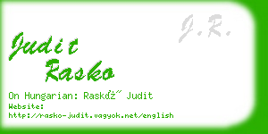 judit rasko business card